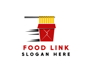 Noodle Food Delivery logo design