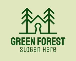 Forest Home Keyhole  logo design