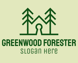 Forest Home Keyhole  logo design