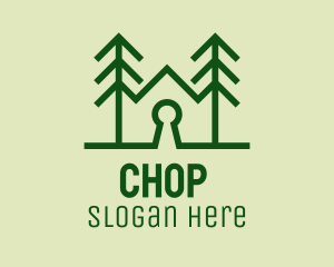 Trip - Forest Home Keyhole logo design