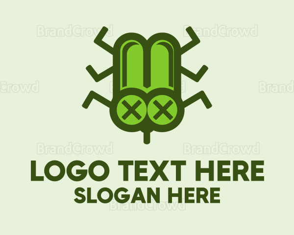 Green Dead Bug Logo