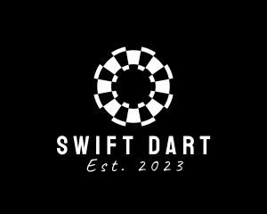 Modern Dartboard Target logo design