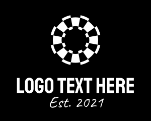 Shooting - White Dartboard logo design