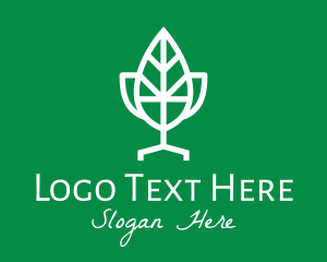 Vegan - Leaf Salad Bar logo design