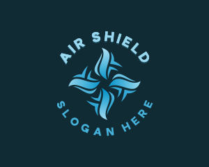 Industrial Wind Air Conditioning  logo design