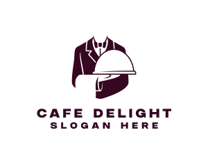 Cafeteria - Restaurant Formal Waiter logo design