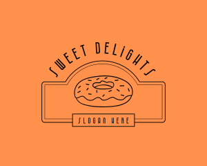 Donut Pastry Sweets logo design