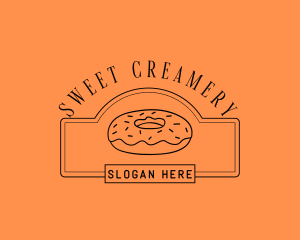 Donut Pastry Sweets logo design