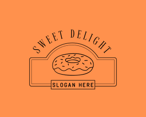 Donut Pastry Sweets logo design