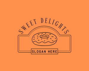 Donut Pastry Sweets logo design