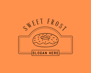 Donut Pastry Sweets logo design