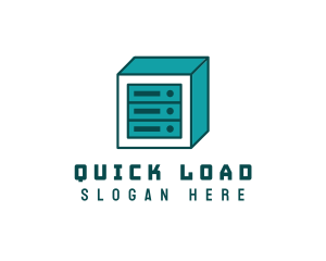 Online Server Cube  logo design