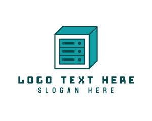 Upload - Online Server Cube logo design