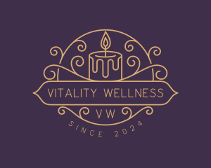 Candlelight Spa Wellness logo design