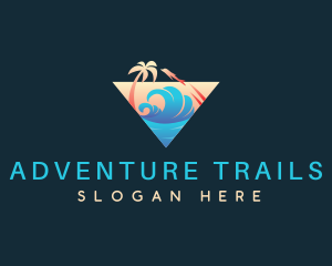 Vacation Travel Adventure logo design