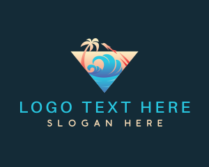 Plane - Vacation Travel Adventure logo design