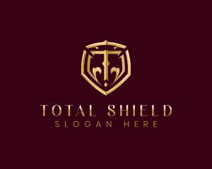 Luxury Premium Shield Letter T logo design