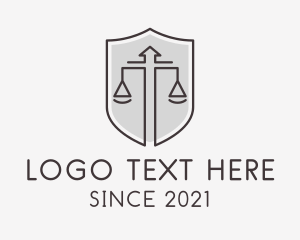 Justice System - Insurance Shield Law Firm logo design