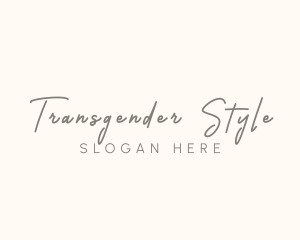 Feminine Style Brand logo design