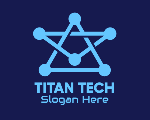 Blue Star Tech logo design