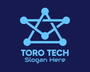 Blue Star Tech logo design