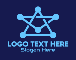 Programmer - Blue Star Tech logo design