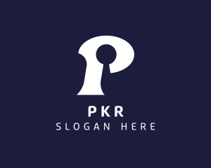 Property Keyhole Letter P logo design