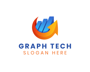 Graph - Finance Arrow Graph logo design