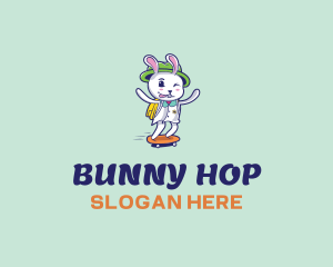 Skater Bunny logo design