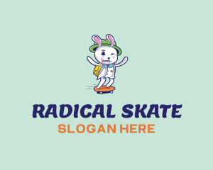 Skater Bunny logo design