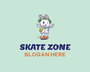 Skater Bunny logo design