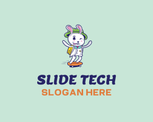 Slide - Skater Bunny logo design