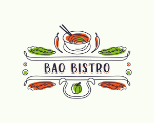 Gourmet Restaurant Bistro logo design