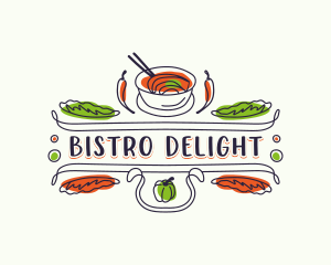 Gourmet Restaurant Bistro logo design