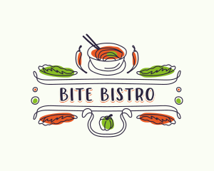 Gourmet Restaurant Bistro logo design