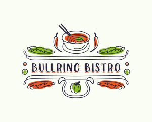 Gourmet Restaurant Bistro logo design