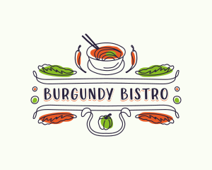 Gourmet Restaurant Bistro logo design