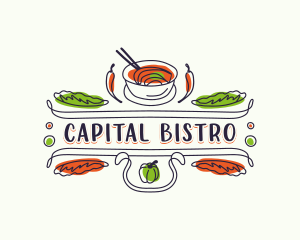 Gourmet Restaurant Bistro logo design