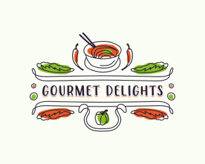 Gourmet Restaurant Bistro logo design