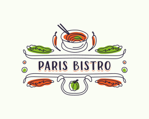 Gourmet Restaurant Bistro logo design