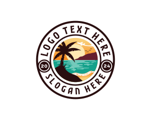 Travel - Beach Ocean Travel logo design