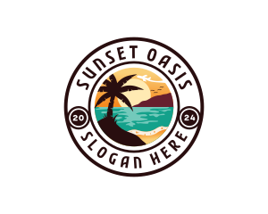 Beach Ocean Travel logo design