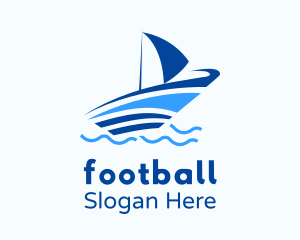 Ocean Small Boat Logo