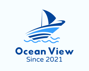 Ocean Small Boat logo design