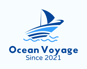 Ocean Small Boat logo design