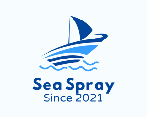 Ocean Small Boat logo design