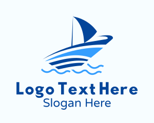 Ocean Small Boat Logo