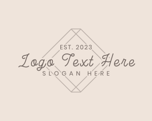 Script - Elegant Cursive Business logo design