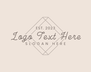 Shop - Elegant Cursive Business logo design