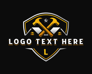 Hardware - Carpentry Roof Hammer logo design